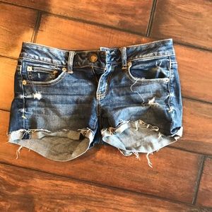 super stretch jean shorts